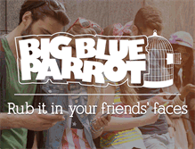 Tablet Screenshot of bigblueparrot.com